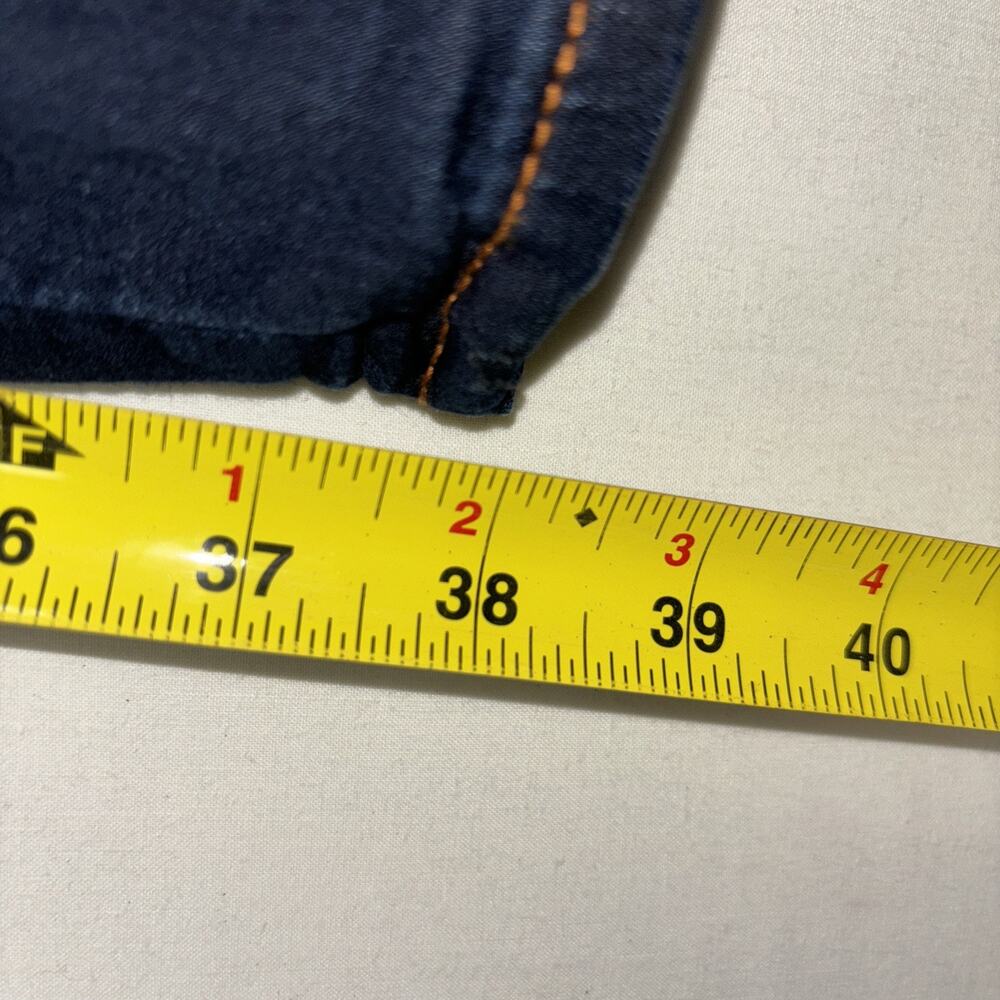 True Religion Jennie Curvy Mid Rise Super Skinny Jeans Size 33W Dark Wash Womens - Picture 7 of 10